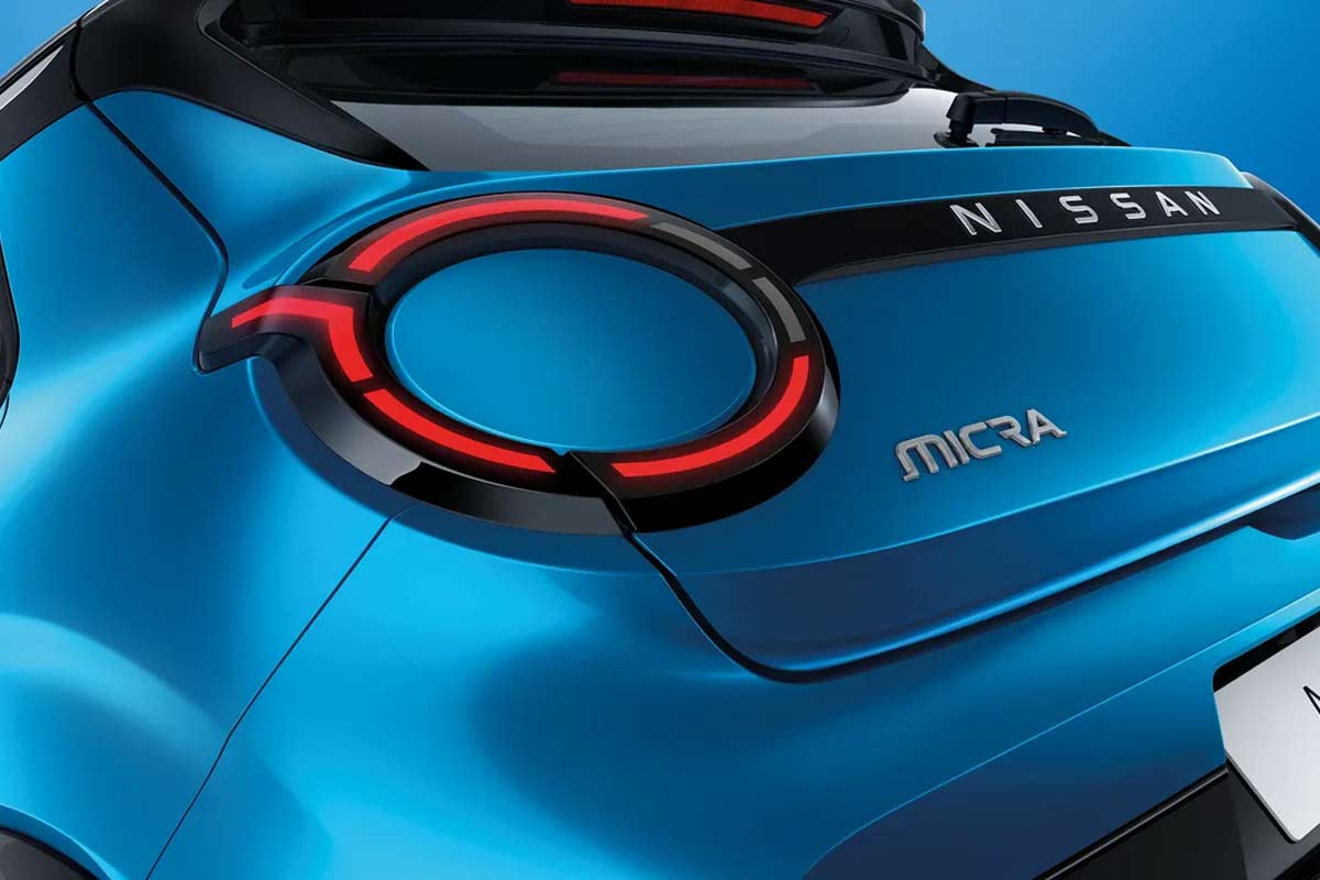 zu sehen: Nissan Micra Heckleuchte