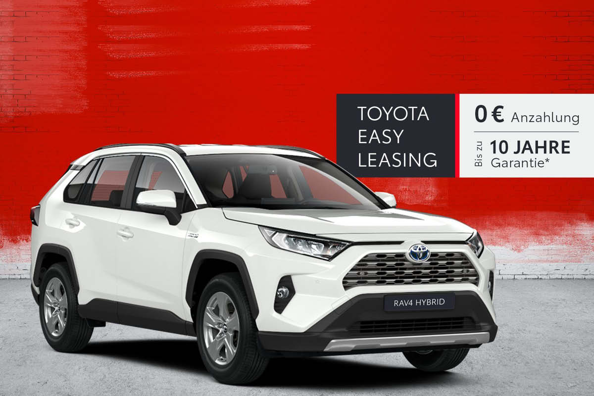 RAV4 Comfort Hybrid Angebot 10 Jahre Garantie Red Deal bei Autohaus Pötzinger