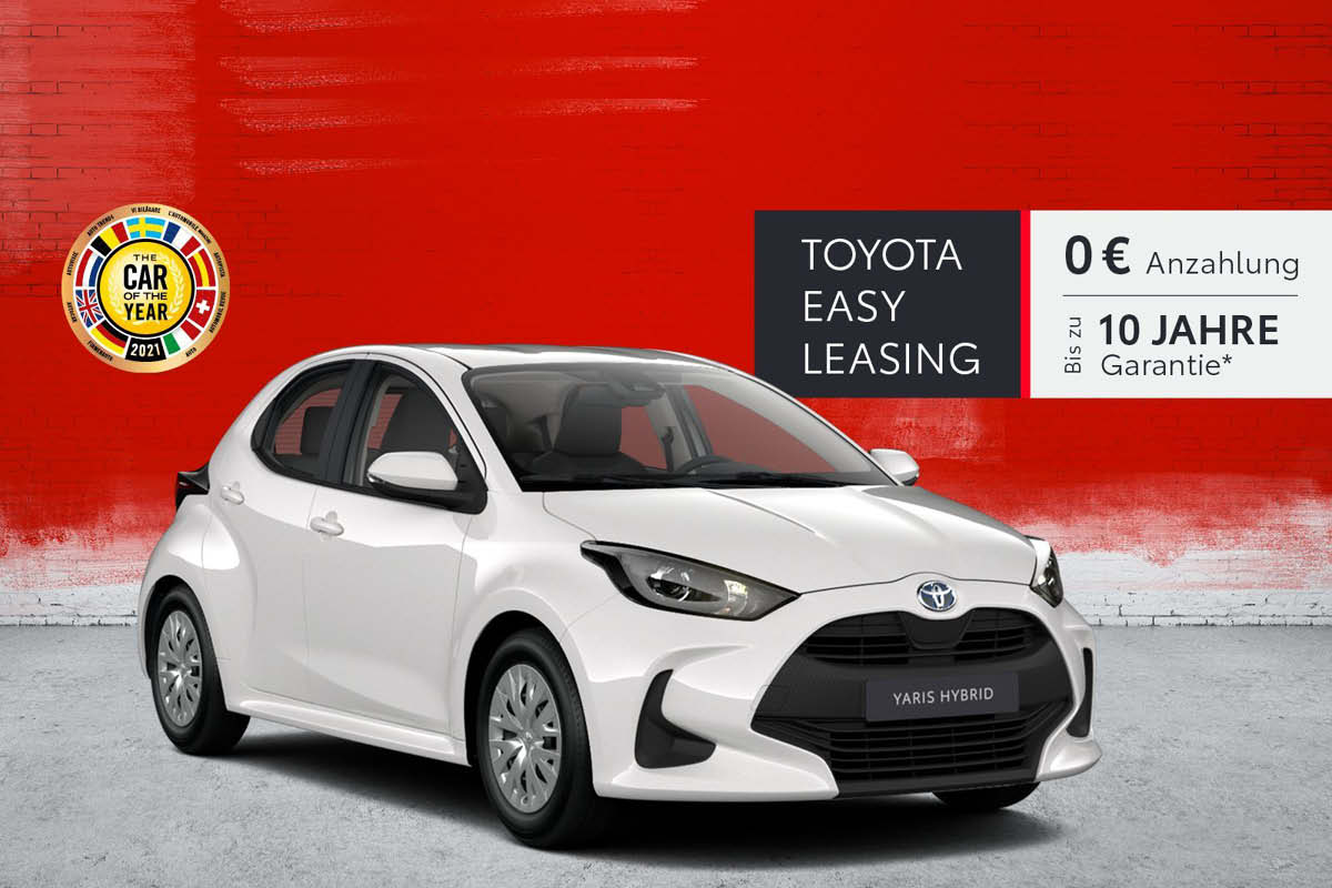 Toyota Yaris Comfort Angebot 10 Jahre Garantie Red Deal bei Autohaus Pötzinger