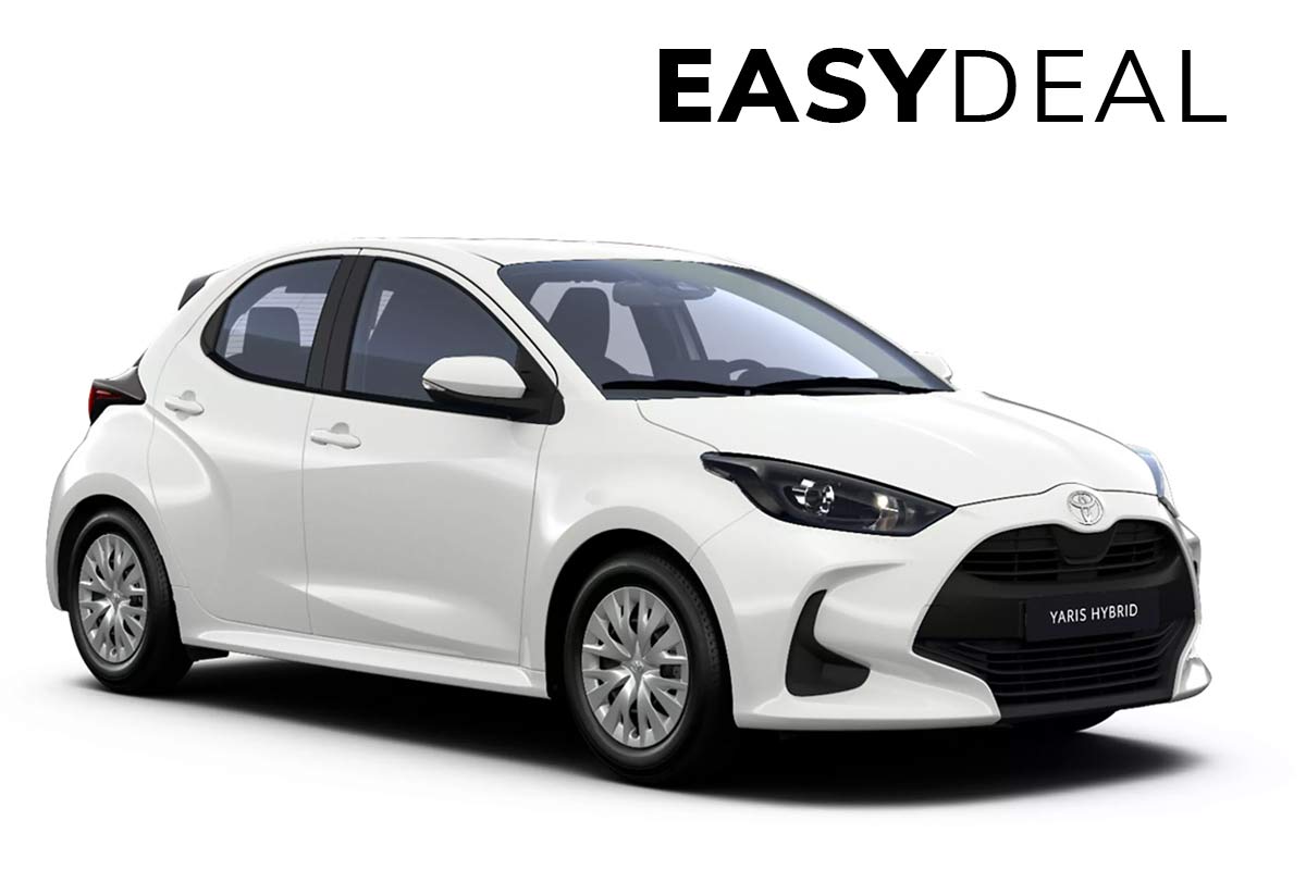 Bild zeigt den Toyota Yaris in Weiss